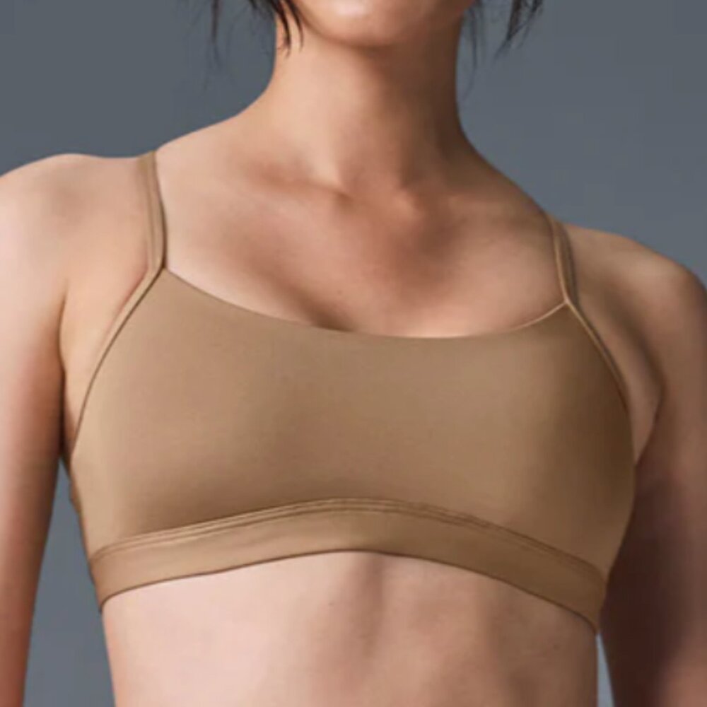 ALO YOGA AirLift Intrigue Black Sports Bra - Size S - NEW